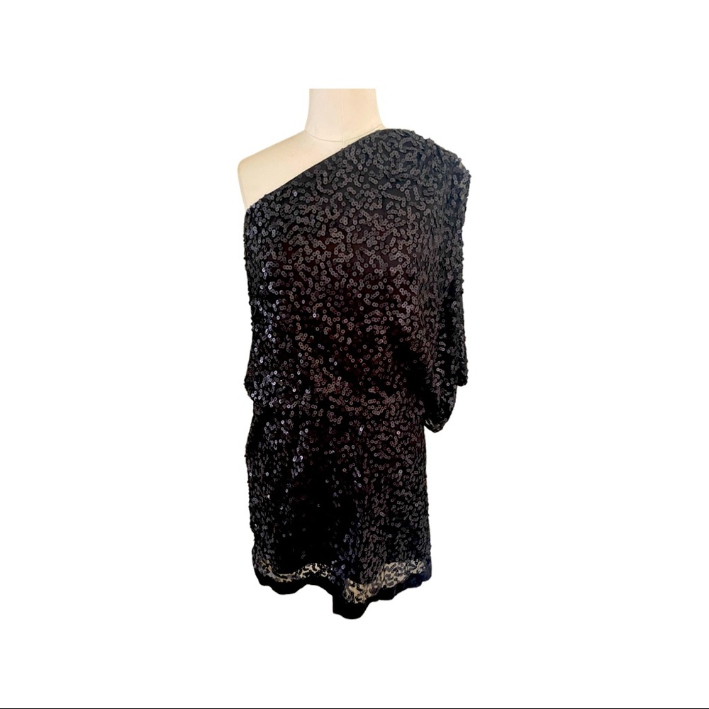 Jessica Simpson One-Shoulder Sequin Dress